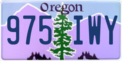 OR license plate 975IWY