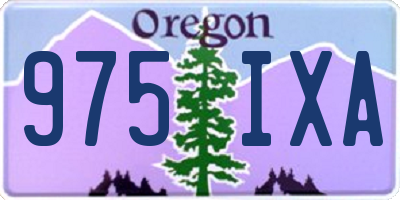 OR license plate 975IXA