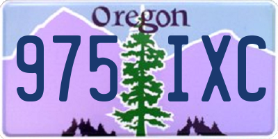 OR license plate 975IXC