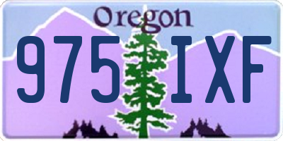 OR license plate 975IXF