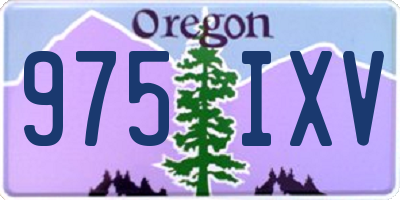 OR license plate 975IXV