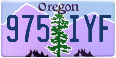 OR license plate 975IYF