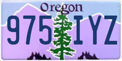 OR license plate 975IYZ