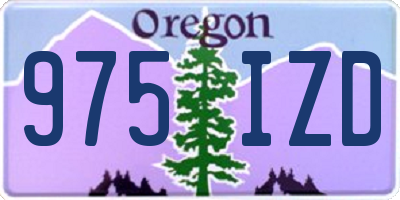 OR license plate 975IZD