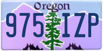 OR license plate 975IZP