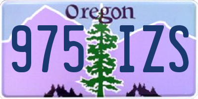 OR license plate 975IZS