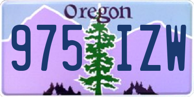OR license plate 975IZW