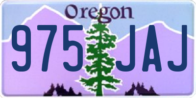 OR license plate 975JAJ