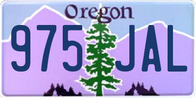 OR license plate 975JAL