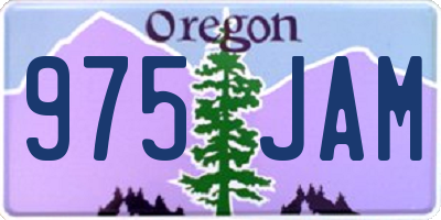 OR license plate 975JAM