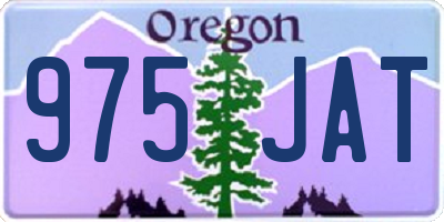 OR license plate 975JAT