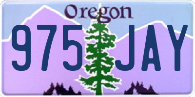 OR license plate 975JAY