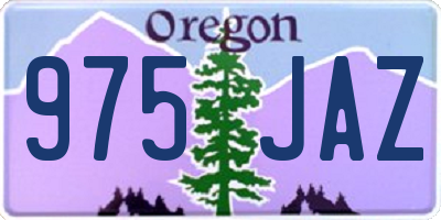 OR license plate 975JAZ