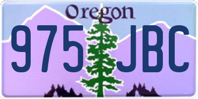 OR license plate 975JBC