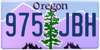 OR license plate 975JBH