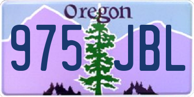 OR license plate 975JBL