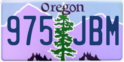 OR license plate 975JBM