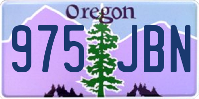 OR license plate 975JBN