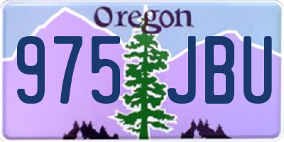 OR license plate 975JBU