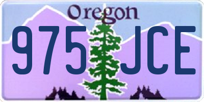 OR license plate 975JCE