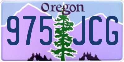 OR license plate 975JCG