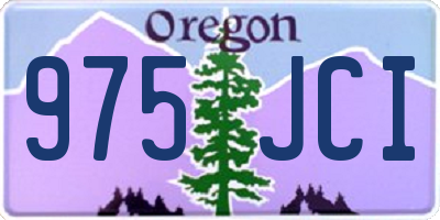 OR license plate 975JCI