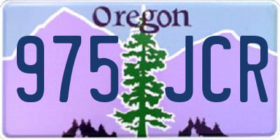 OR license plate 975JCR