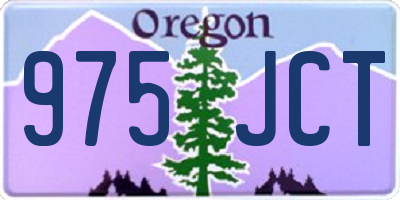 OR license plate 975JCT