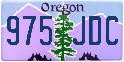 OR license plate 975JDC