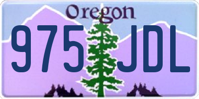 OR license plate 975JDL