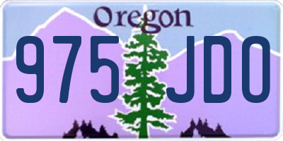 OR license plate 975JDO