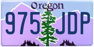 OR license plate 975JDP