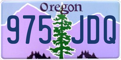 OR license plate 975JDQ