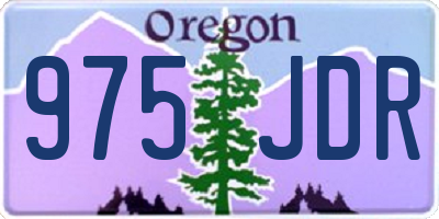 OR license plate 975JDR