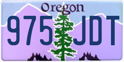 OR license plate 975JDT