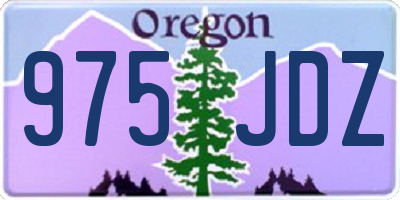 OR license plate 975JDZ