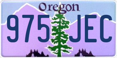 OR license plate 975JEC