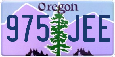 OR license plate 975JEE