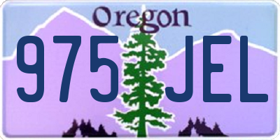 OR license plate 975JEL