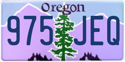 OR license plate 975JEQ