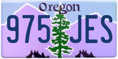 OR license plate 975JES