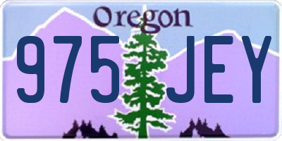 OR license plate 975JEY