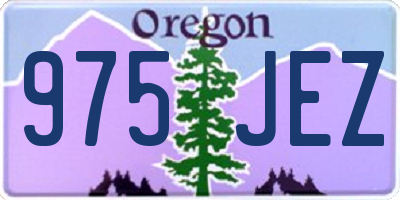 OR license plate 975JEZ