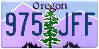 OR license plate 975JFF