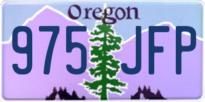 OR license plate 975JFP