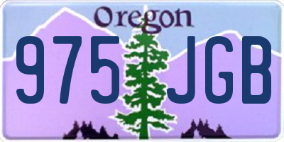 OR license plate 975JGB