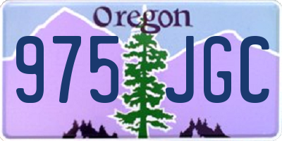 OR license plate 975JGC