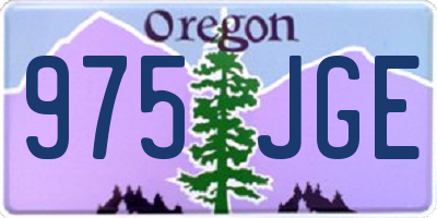 OR license plate 975JGE