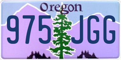 OR license plate 975JGG