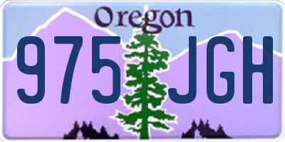 OR license plate 975JGH